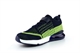 Urban Jacks Boys Bertie Touch Fastening Trainers With Elasticated Lace Navy/Lime