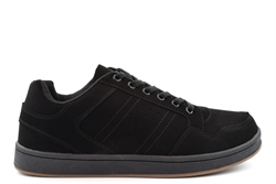 Dek Mens Quark Skate Shoes With Padded Collar And Tongue Black