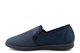 Sleepers Mens Synthetic Suede Memory Foam Carpet Slippers Navy Blue