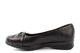 Boulevard Womens Comfort Casual Slip On Shoes With Low Wedge Heel Black