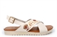 Dr Keller Womens Mariah Embroidered Crossover Sandals White