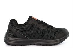 Dek Mens Hyde Park Super Lightweight Memory Foam Lace Trainers Black