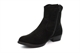Girls Ankle High Lightweight Cowboys Boots With Star Detail And Side Zip Fastening Black