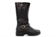 Canguro Girls High Leg Lightweight Calf Boots With Buckle And Gem Detail Black