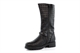 Canguro Girls High Leg Lightweight Calf Boots With Buckle And Gem Detail Black