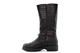 Canguro Girls High Leg Lightweight Calf Boots With Buckle And Gem Detail Black