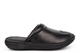 Roamers Mens Stitchdown Sheen Leather Clogs With Padded Lining And Transpiring Insole Black