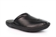 Roamers Mens Stitchdown Sheen Leather Clogs With Padded Lining And Transpiring Insole Black