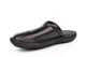 Roamers Mens Stitchdown Sheen Leather Clogs With Padded Lining And Transpiring Insole Black