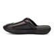 Roamers Mens Stitchdown Sheen Leather Clogs With Padded Lining And Transpiring Insole Black