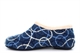 Sleepers Womens Karen Knitted Slip On Slippers With Ergonomic Padded Insole Blue