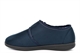 Sleepers Mens Johnny Microfibre Memory Foam Touch Fastening Slippers Navy