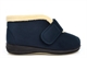 Sleepers Womens Amelia Faux Suede Memory Foam Touch Fastening Bootee Slippers With Rubber Sole Navy