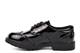 Miss Riot Girls Lace Up Brogue School Shoes Patent Black