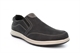 Scimitar Mens Twin Gusset Slip On Casual Shoes With Faux Leather Patch Detail Black