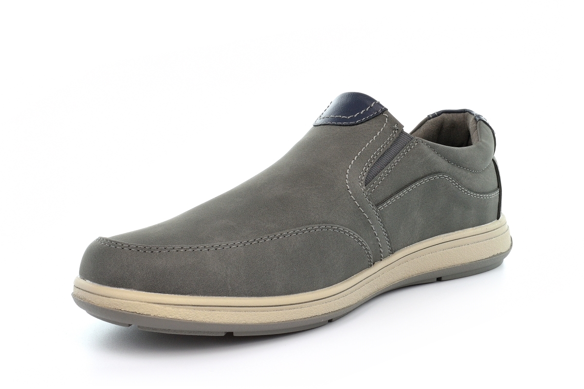 Mens Casual Shoes Mens Shoes Size 13 Shoes Slip On Shoes Comfort Shoes Tan/Grey - Picture 7 of 8
