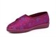 Comfylux Womens Diana Touch Fastening Washable Wide Fit Slippers Wine (EE Fitting)