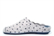 Sleepers Womens Maisie Flower Print Mule Slippers With Padded Comfort Insole Grey