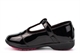 BXT Girls T-Bar Buckle Fastening School Shoes Patent Black