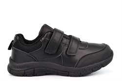 Wild Tribe Boys Tucker Touch Fastening Coated Leather School Shoes/Trainers