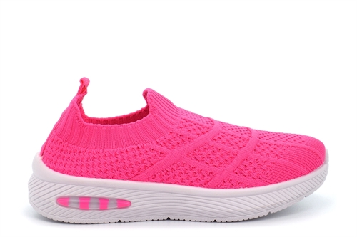 Dr Kevin Girls Stretch Slip On Trainers Pink