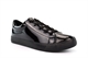 Womens Low Top Lace Up Leisure, Work Or School Shoes/Trainers/Pumps Patent Black