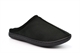 Zedzzz Mens Alex Microfibre Centre Seam Warm  Lightweight Mule Slippers With Faux Wool Lining Black