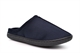 Zedzzz Mens Alex Microfibre Centre Seam Warm  Lightweight Mule Slippers With Faux Wool Lining Navy