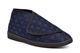 Comfylux Mens James Touch Fasten Washable Bootee Slippers With Rubber Sole Navy