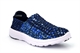 Dek Womens Super Lightweight Memory Foam Slip On Comfort Summer Shoes With Stretch Upper Blue