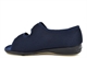 Sleepers Womens Betty Wide Open Touch Fastening Washable Extra Wide Slippers Navy (EEEE Fitting)