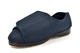 Sleepers Womens/Mens Terry Wide Open Touch Fastening Washable Extra Wide Slippers Navy (EEEE Width)