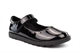 Little Diva Girls Mary Jane Bar Patent School Shoes With Touch Fastening Strap Black Patent