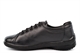 Mod Comfys Womens Lightweight Leather Shoes With Full Padded Leather Insole Black