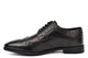 Roamers Mens Brogue Gibson Formal Leather Shoes Black