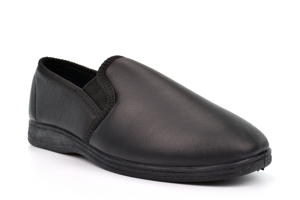 Pantofole da uomo in pelle ciabatte da uomo ciabatte da ragazzo in vera pelle taglia - Foto 3 di 9