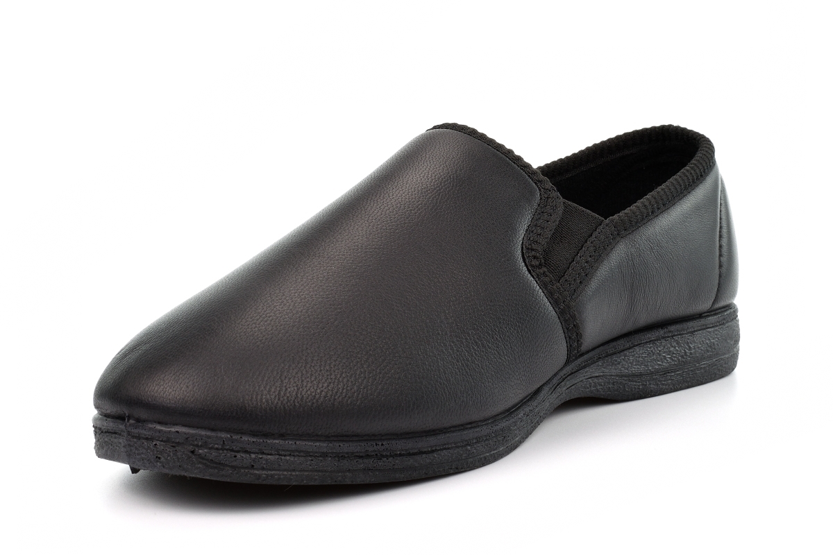 Pantofole da uomo in pelle ciabatte da uomo ciabatte da ragazzo in vera pelle taglia - Foto 4 di 9
