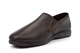 Sleepers Mens Hadley Slip On Gusset Genuine Leather Slippers With Rubber Sole Dark Brown