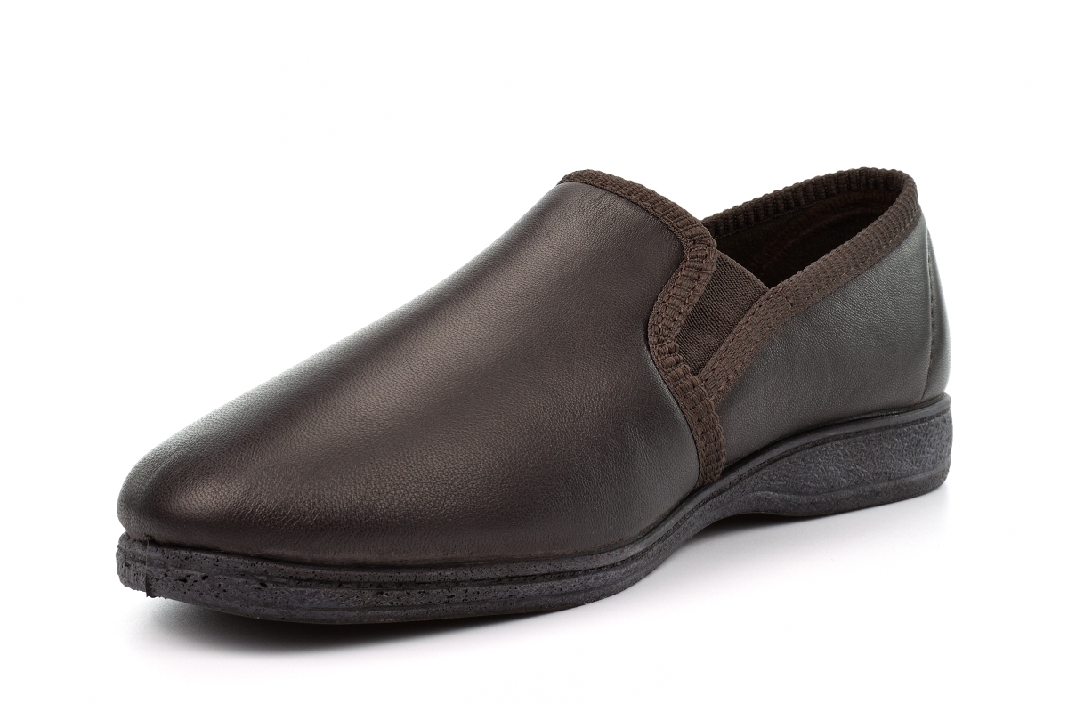 Pantofole da uomo in pelle ciabatte da uomo ciabatte da ragazzo in vera pelle taglia - Foto 8 di 9