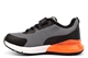 Dek Boys/Girls Fireball Touch Fasten Trainers With Elastic Lace Grey/Orange