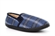 Dunlop Mens Martyn Twin Gusset Slip On Thermal Carpet Slippers With Warm Fleecy Lining Navy