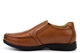 Roamers Mens Lightweight Extra Wide Fit Leather Casual Slip On Shoes Tan (EEEE)