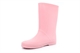 Girls Star Waterproof  Wellington Boots With Textile Lining Pink