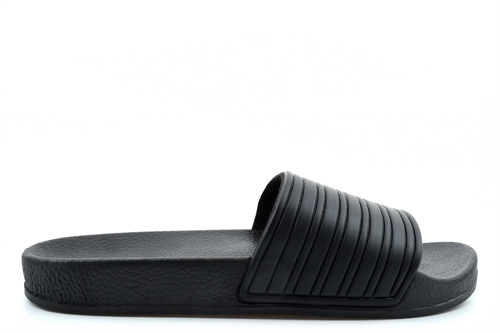 Boys/Girls Classic Beach/Pool Slider Mules All Black