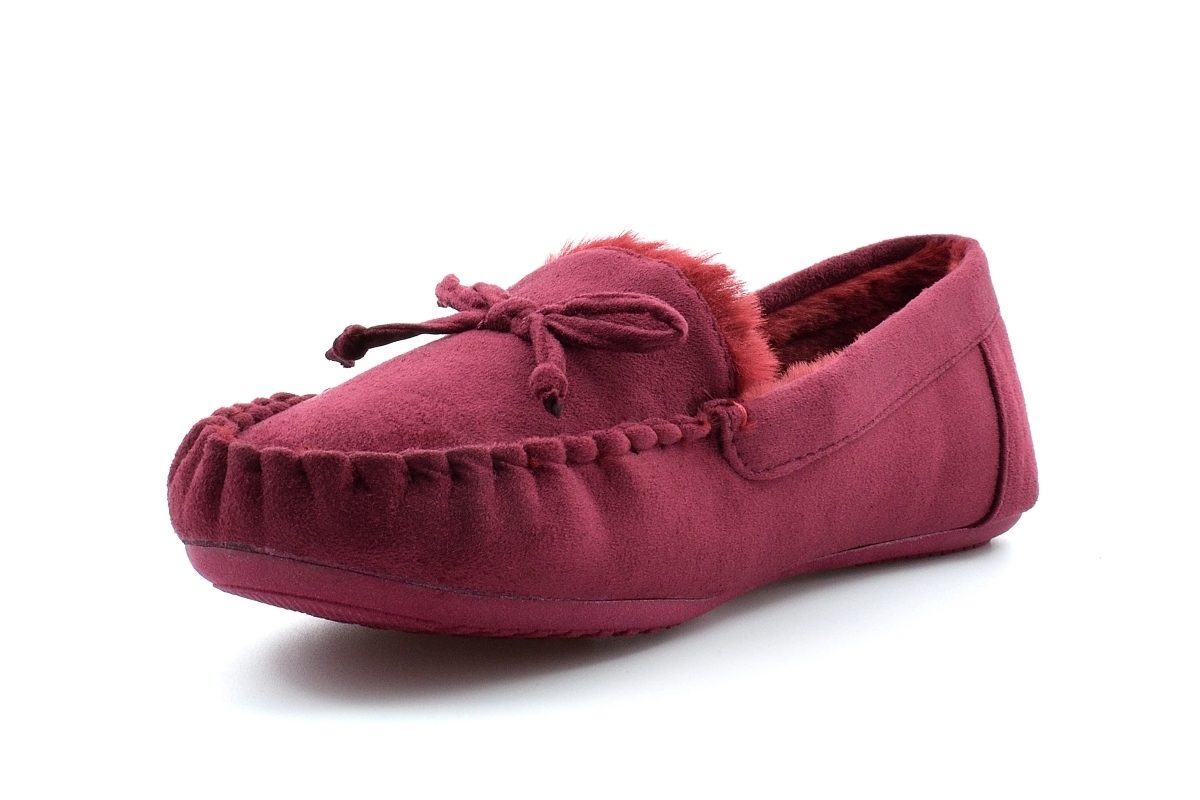 Ladies navy online moccasin slippers