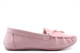 Cosies Womens Louisa Faux Suede Moccasin Slippers With Faux Fur Lining Pink