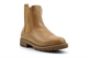 Seed Heritage Girls Zip Up High Faux Leather Ankle Boots With Rugged Sole Tan