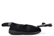 Dr Lightfoot Mens Burt Memory Foam Wide Open/Wide Fit Diabetic Slippers With Touch Fastening Black