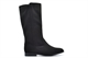 Cat & Jack Girls Faux Suede High Leg Calf Boots With Side Zip Fastening Black