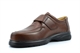 Roamers Mens Fuller Fit Lightweight Leather Shoes With Touch Fastening Brown (E Fitting)